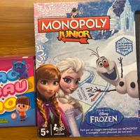 Monopoly Junior e Miao Bau Ciao giochi in scatola