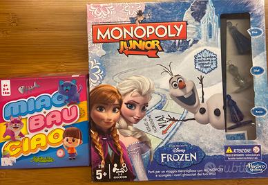 Monopoly Junior e Miao Bau Ciao giochi in scatola