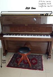 pianoforte Tamaka verticale in noce lucido