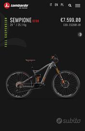 LOMBARDO E-Bike SEMPIONE DC90 (pari al nuovo)