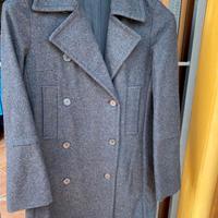 Cappotto donna Benetton grigio antracite TG 46