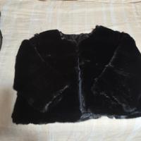 pelliccia sintetica nera