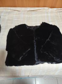 pelliccia sintetica nera