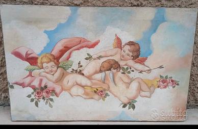 Capezzale in tela dipinto