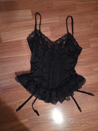 corsetto nero taglia s