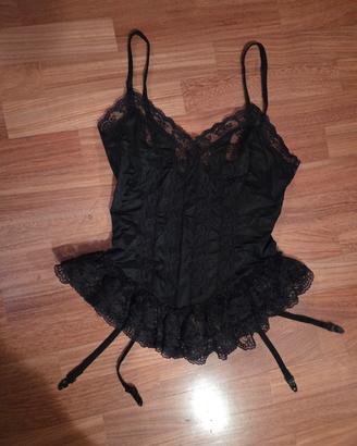 corsetto nero taglia s