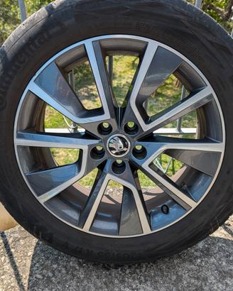Cerchi Skoda braga 17"+gomme