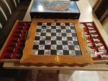 scacchiera cinese richiudibile pezzi in saponaria