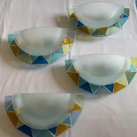 APPLIQUES IN VETRO COLORATO - 4 PEZZI