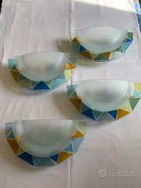 APPLIQUES IN VETRO COLORATO - 4 PEZZI