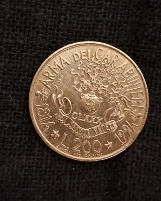 200 lire Arma dei carabinieri 1994