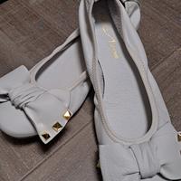 Ballerine nuove in pelle bianca 