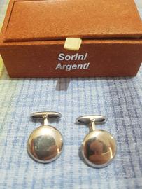 Gemelli da uomo in argento sorini