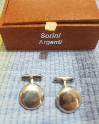 Gemelli da uomo in argento sorini
