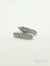 orecchini oro 18 kt brillanti 0,90