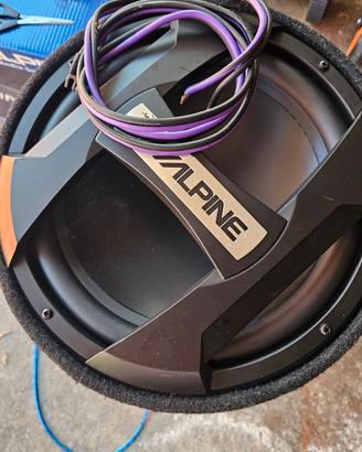 Subwoofer Alpine + amplificatore 
