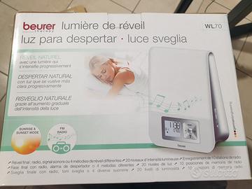 radio sveglia con luce e musica simulatore alba be