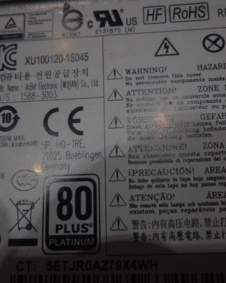 Alimentatore HP per PC desk