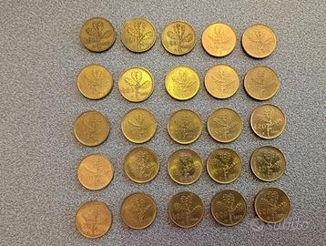 Monete Lotto 20 Lire Italiane Anni 1957 - 1990