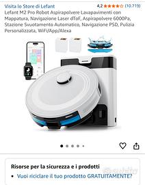 Robottino aspirapolvere usato 4 volte