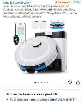 Robottino aspirapolvere usato 4 volte