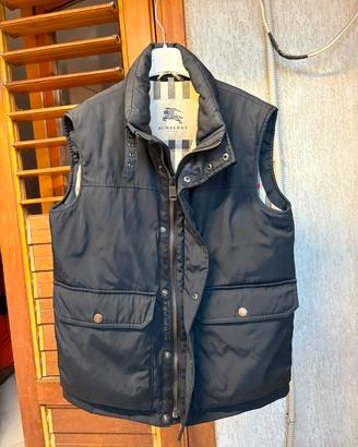 Burberry Gilet Smanicato Uomo Nero pari al nuovo S