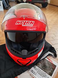 Casco  Nolan unisex rosso taglia xs