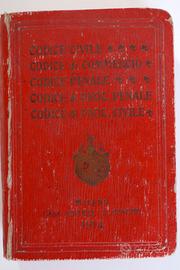 I CINQUE CODICI - Storica raccolta di leggi (1914)