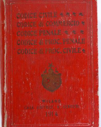 I CINQUE CODICI - Storica raccolta di leggi (1914)