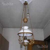 Lampadario antico saliscendi