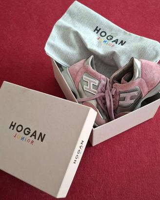 Scarpe bambina Hogan Junior Interactive in pelle
