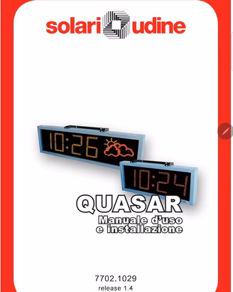 Orologio SOLARI Udine - QUASAR