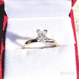 Solitario 0,30 ct diamante F/G color