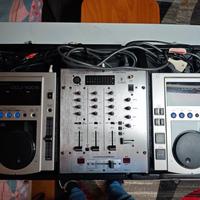 Consolle DJ Pioneer – 2x CDJ-100S + Mixer DJX-250 