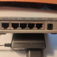 Switch Ethernet 4 Porte case metallico + ventola