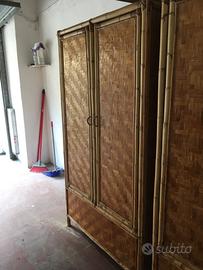 Armadio in bamboo / vimini 100% naturale
