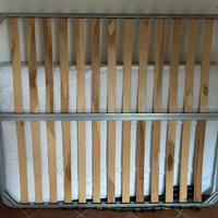 Rete con doghe in legno matrimoniale