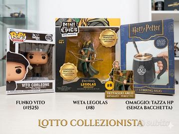 Lotto Legolas Weta + Funko Corleone + tazza Herry 