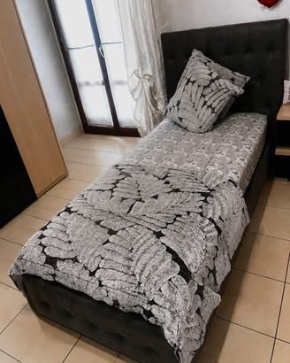 Letto singolo Contenitore Imbottito- Capitonnè
