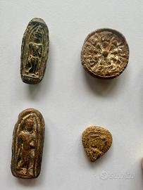 antiche statue buddha e ganesh immagini sacre