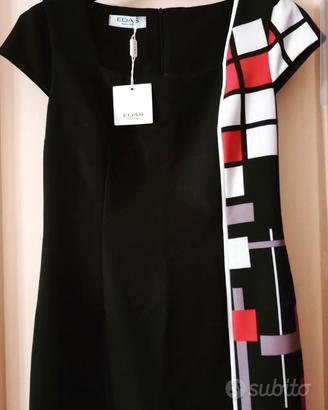 Tubino Nero della Edas & con lato bicolor taglia42