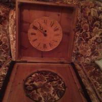 orologio a muro cm49x49 anni 1840-50,firm.Monotti.