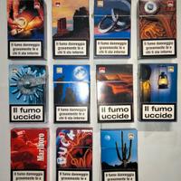 Lotto 11 pacchetti sigarette Marlboro vuoti