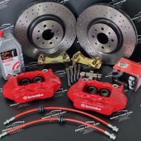 Kit Impianto Frenante 305 Pinze Brembo 4 Pompanti 