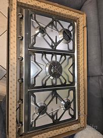 Piano cottura SMEG in acciaio inox 90 cm X 50 cm 