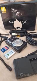 Fotocamera Nikon Coolpix + Scatola originale e kit