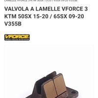 Pacco lamellare v force e collettore ktm