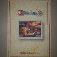 Folder francobolli Vigili del Fuoco