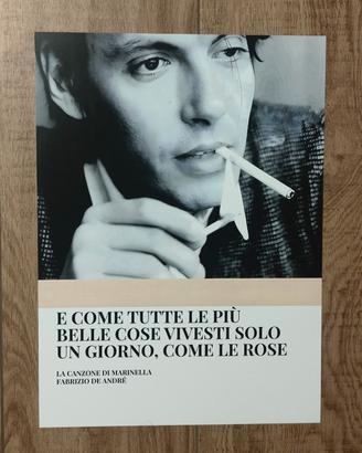 Poster "Fabrizio De Andrè" - Ritratto