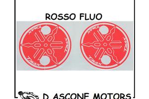 COPPIA ADESIVI TMAX 500 530 ROSSO FLUO